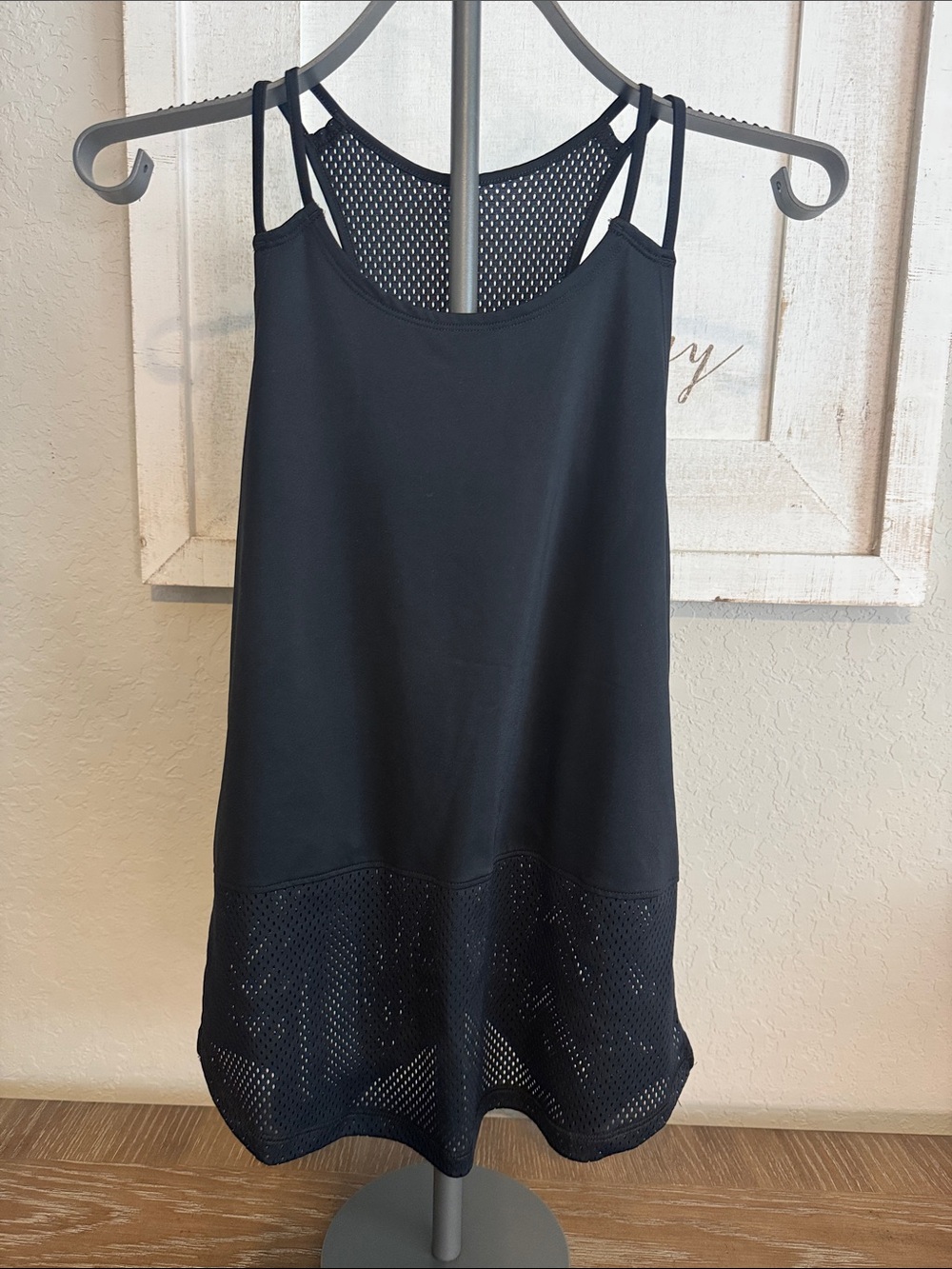 Under Armour Black Mesh-Trim Racerback Tank